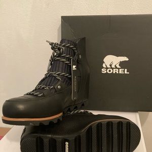 Sorel brand sandy wedge ankle boots